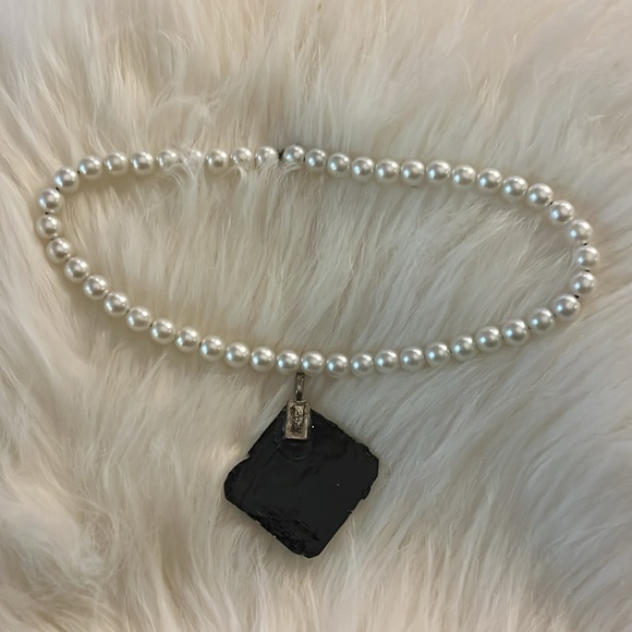 Faux Pearl Rare Unique One of Handmade Rare Bohemian Necklace - Picture 3 of 17